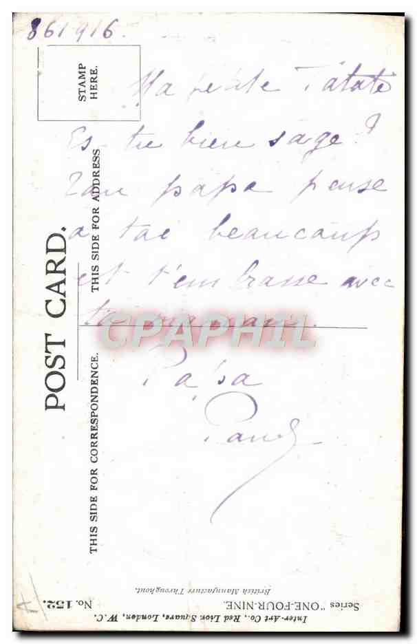 CPA Illustrateur Enfant Fred Spurgin Croix Rouge  — Rückseite