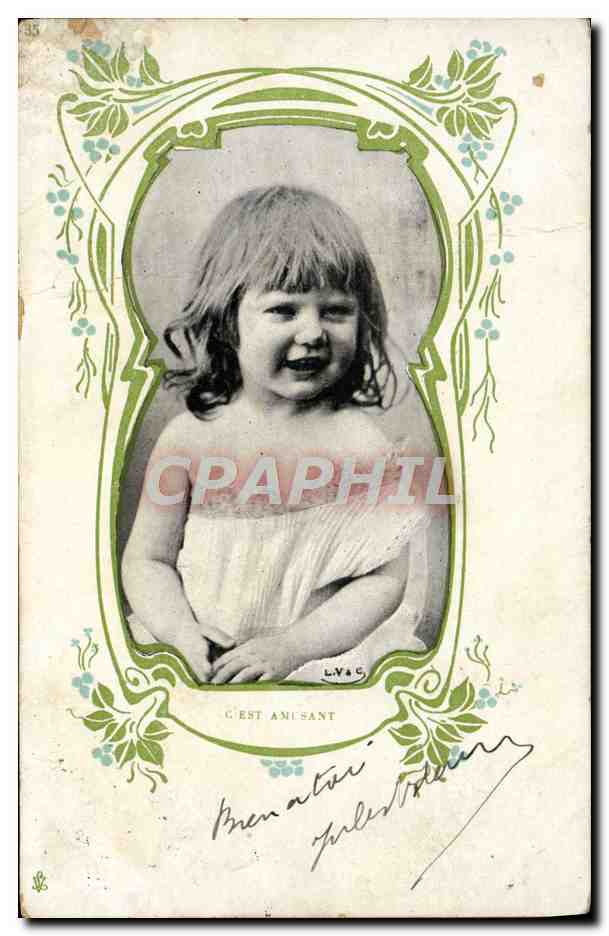 CPA Fantaisie Enfant Bebe Publicite Biscuits Denain