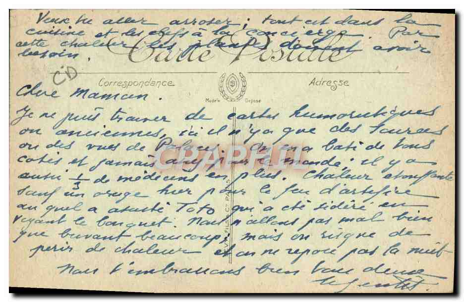 CPA Folklore Lait Vichy Laitiere Bourbonnaise Ane Mule TOP — Rückseite