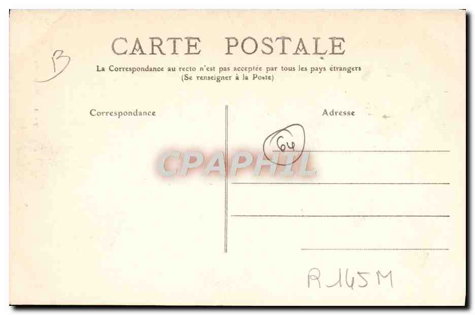 CPA Folklore Lait Pyrenees Marchand de lait  — Verso
