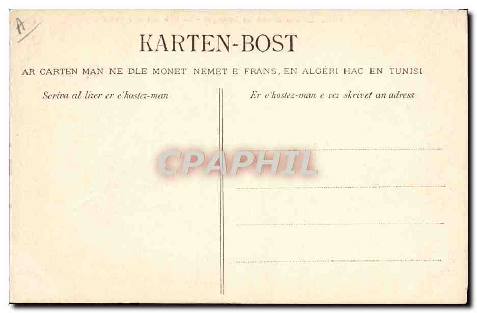 CPA Folklore Lait le bon beurre de Bretagne Sa fabrication a Scaer Femmes  — Verso