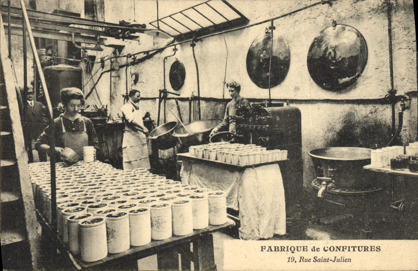 CPA Fabrique de Confitures Rue Saint Julien Felix Potin Nancy Louis Dixneuf 