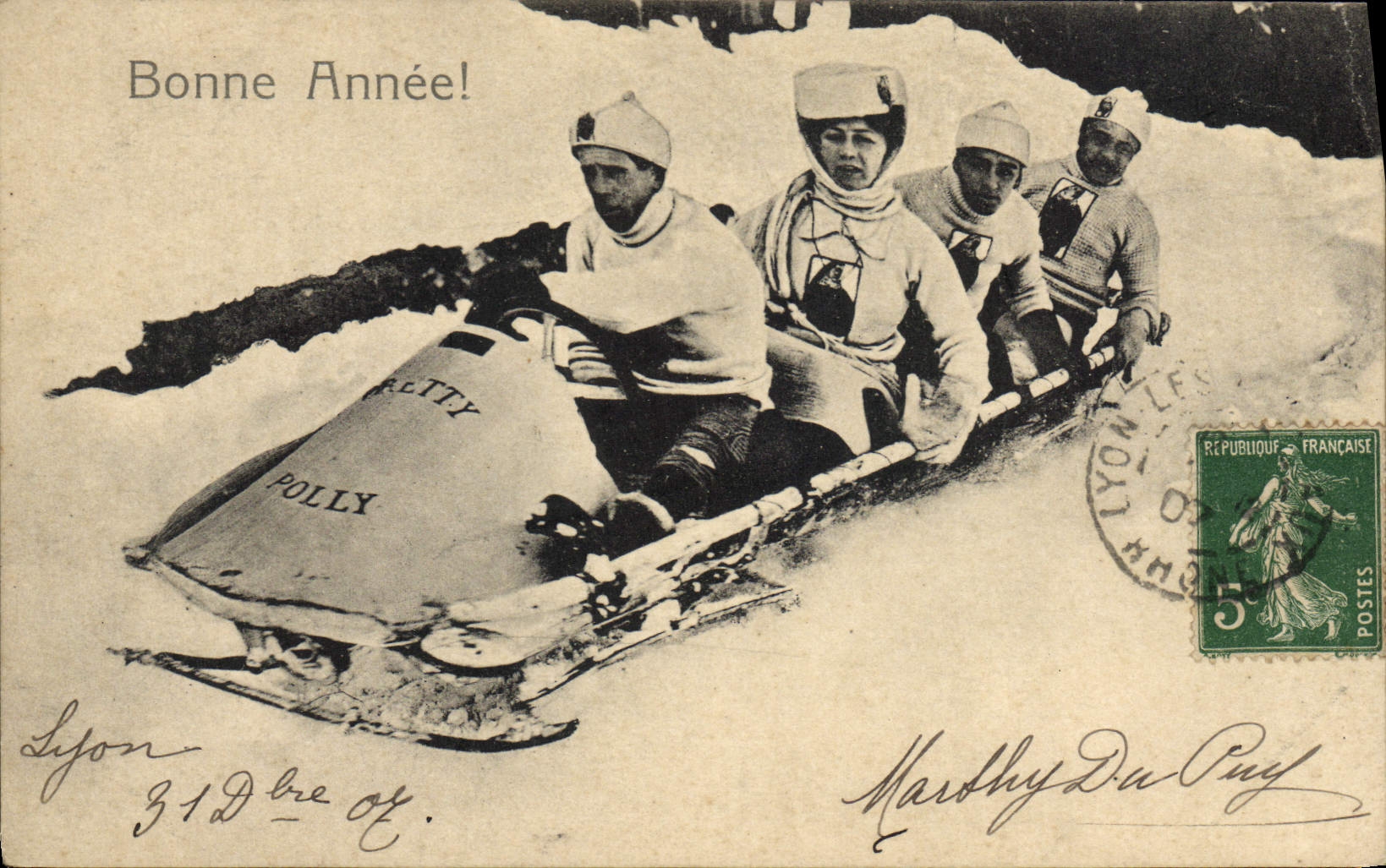 Ski de fond — Sled racing — Lyon — Éditeur inconnu, n° de série non visible