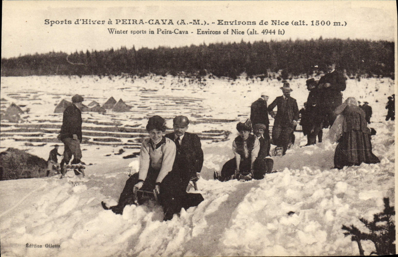 Sports d'Hiver à PEIRA-CAYA (A.M.) - Environs de Nice (alt. 1500 m.) — Édition Giletta