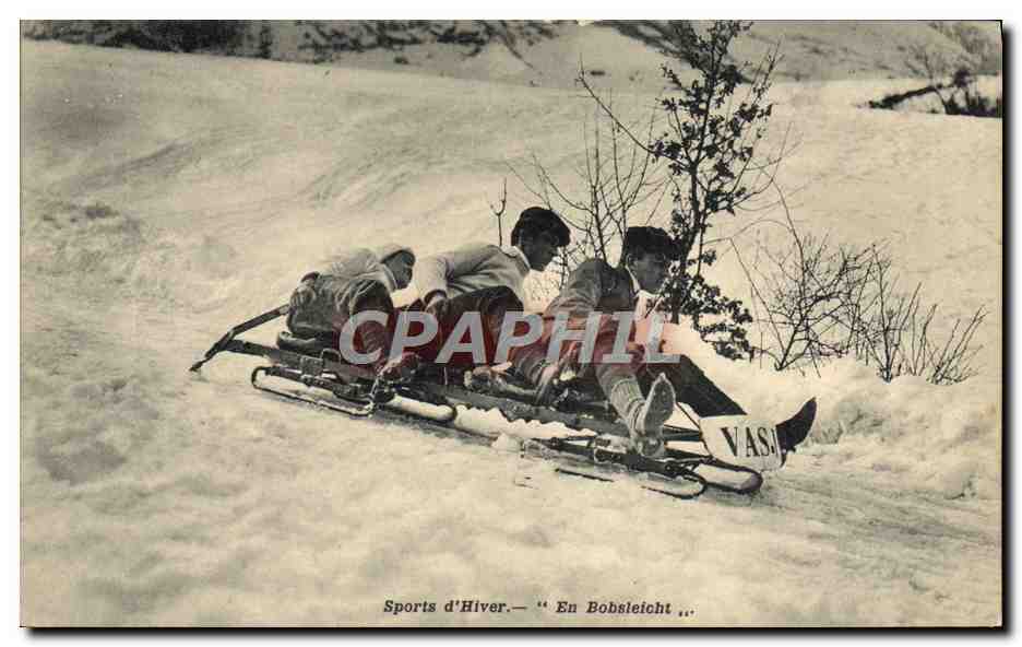 Sports d'Hiver — En Bobsleigh — Phot. P. Gande, Grenoble
