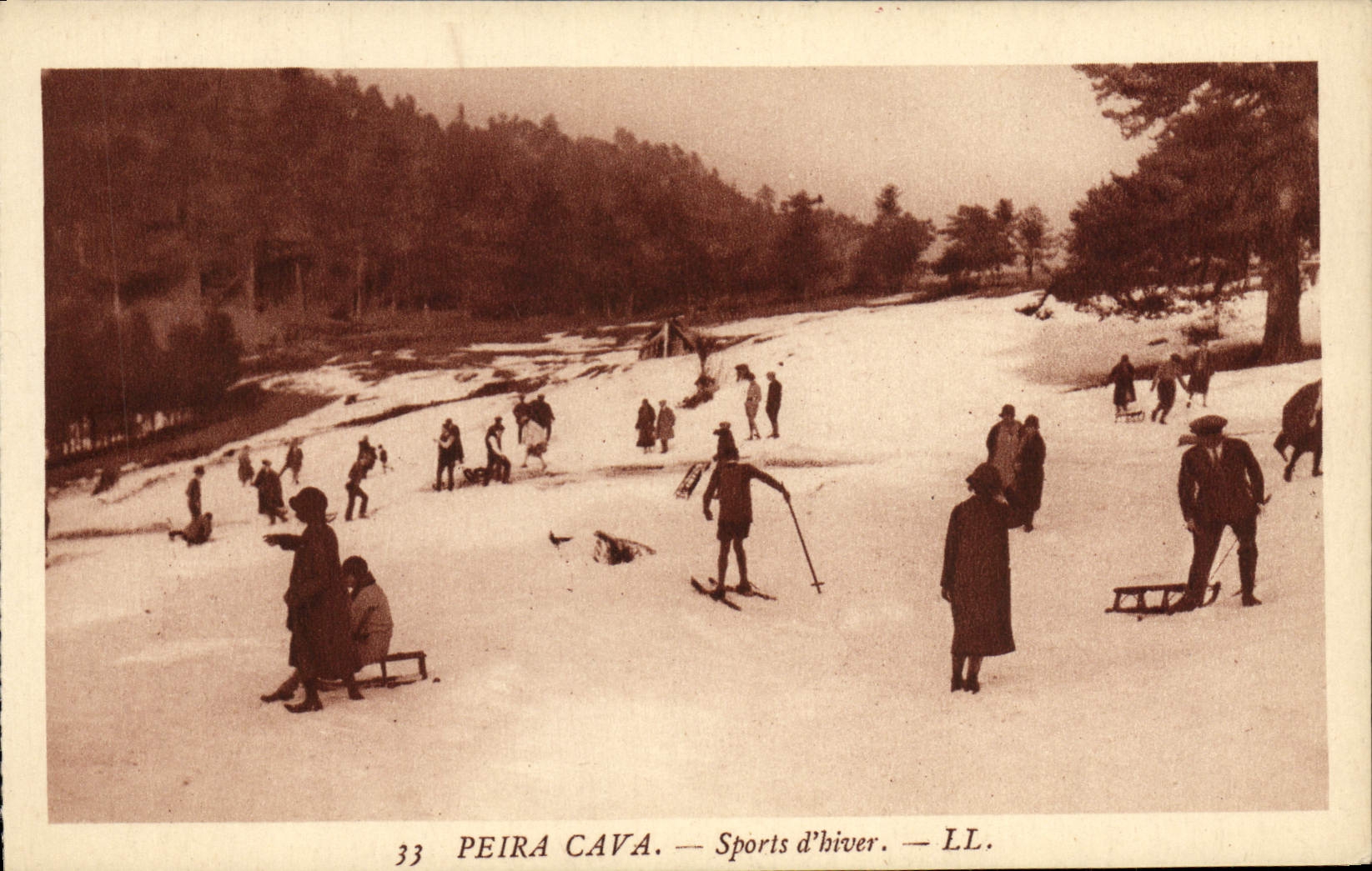 CPA Sports d'hiver Ski Peira Cava Sports d'hiver Luge Ski