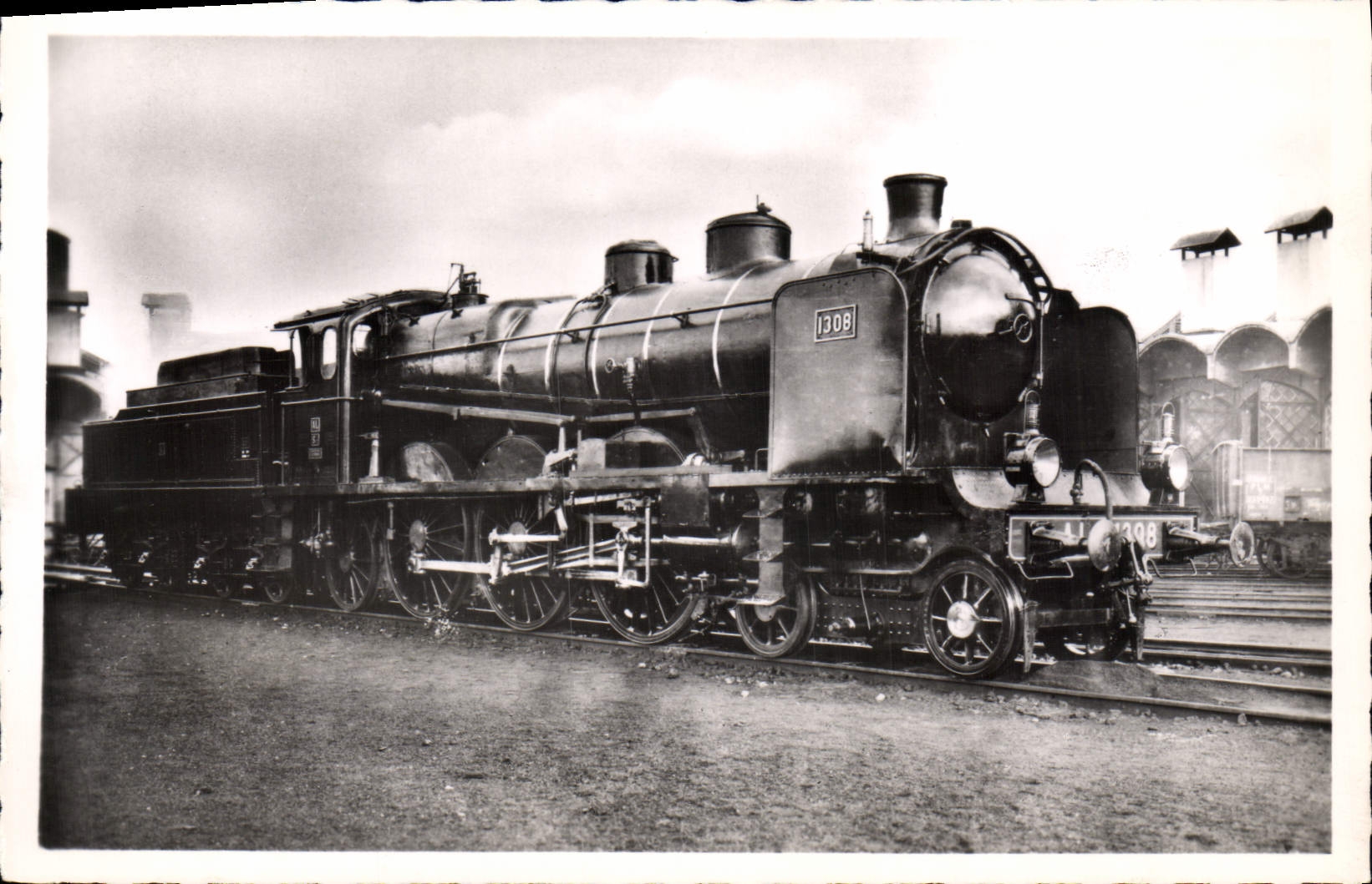 CPA train Locomotive Alsace Lorraine S 12 1301 a 1308