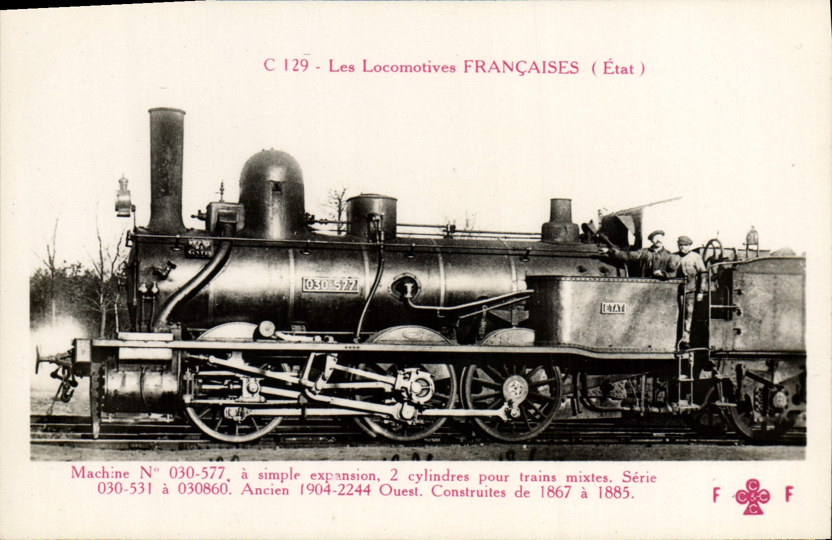 CPA train Locomotive Machine 030 577