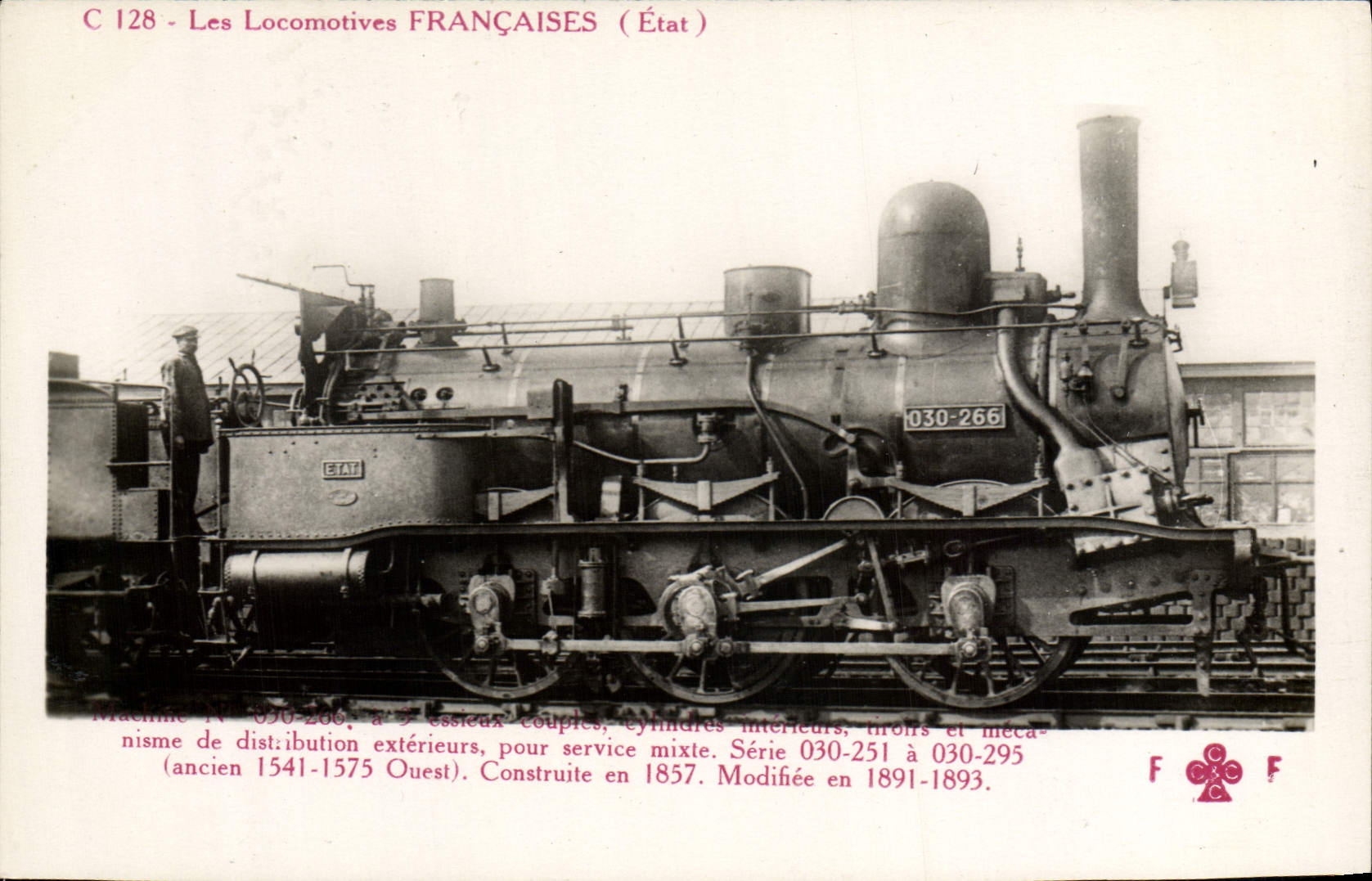 CPA train Locomotive Machine 030 266