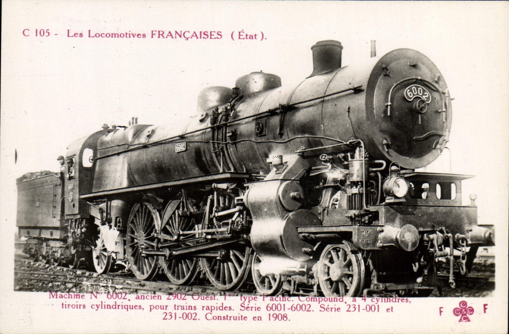CPA train Locomotive Machine 6002
