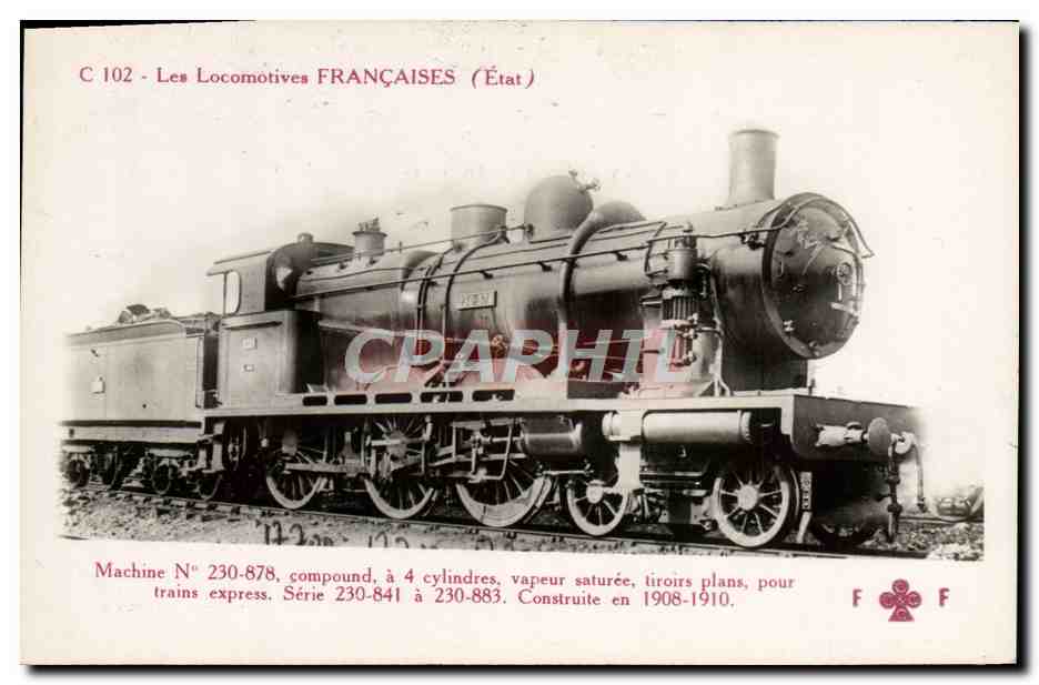 CPA train Locomotive Machine 230 878