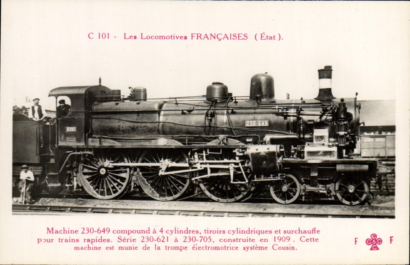 CPA train Locomotive Machine 230 649