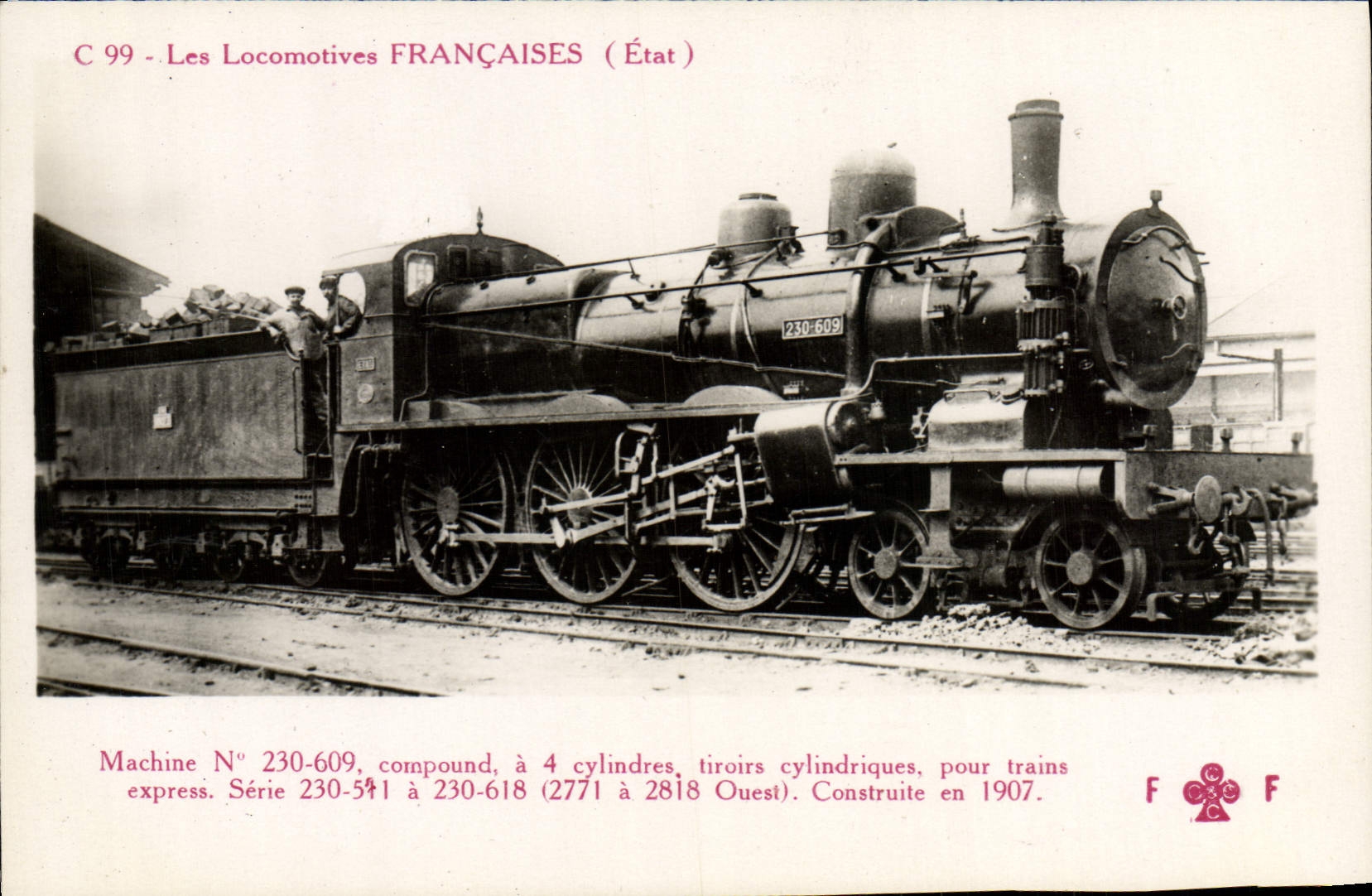 CPA train Locomotive Machine 230 609