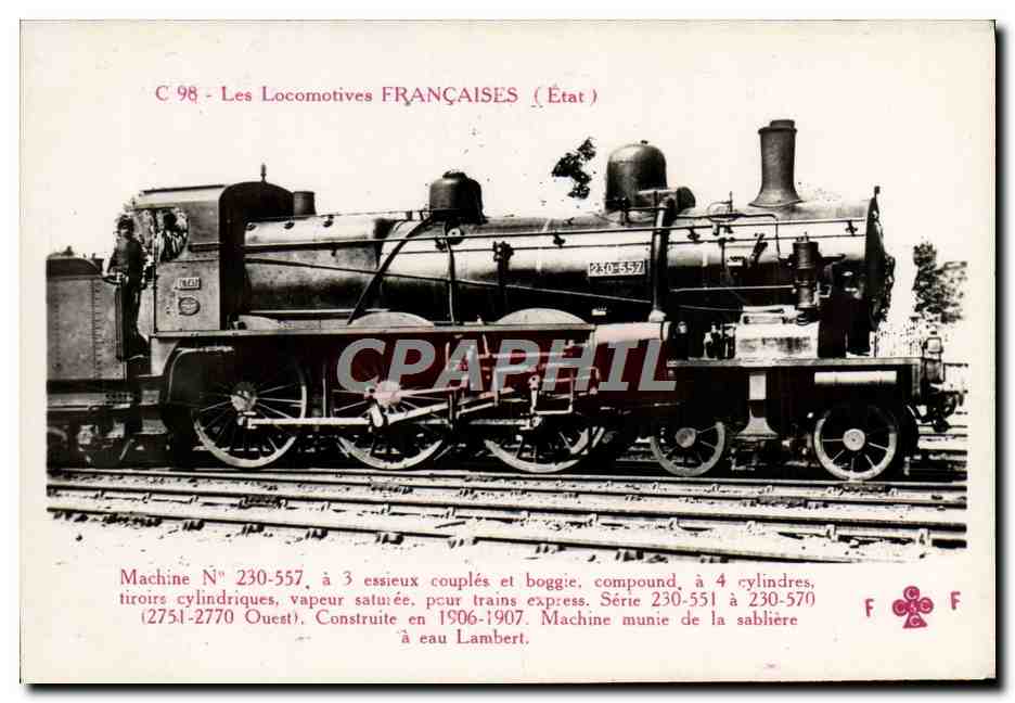 CPA train Locomotive Machine 230 557