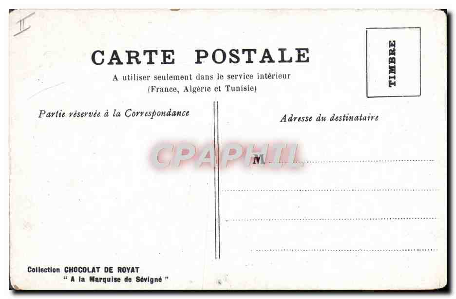 Femmes de pêcheurs sur la plage — Besnou — Collection du Chocolat de Royat, N°2 — Reverso