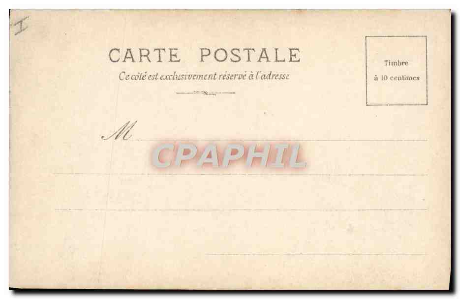 Le soir dans le port de Camaret (Finistère) — Salon 1901 — E. Boullé — Série S.N.17 — Verso