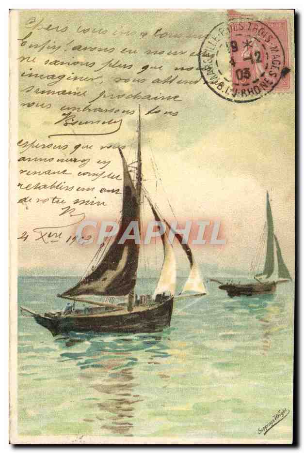 CPA Bateau Voilier 