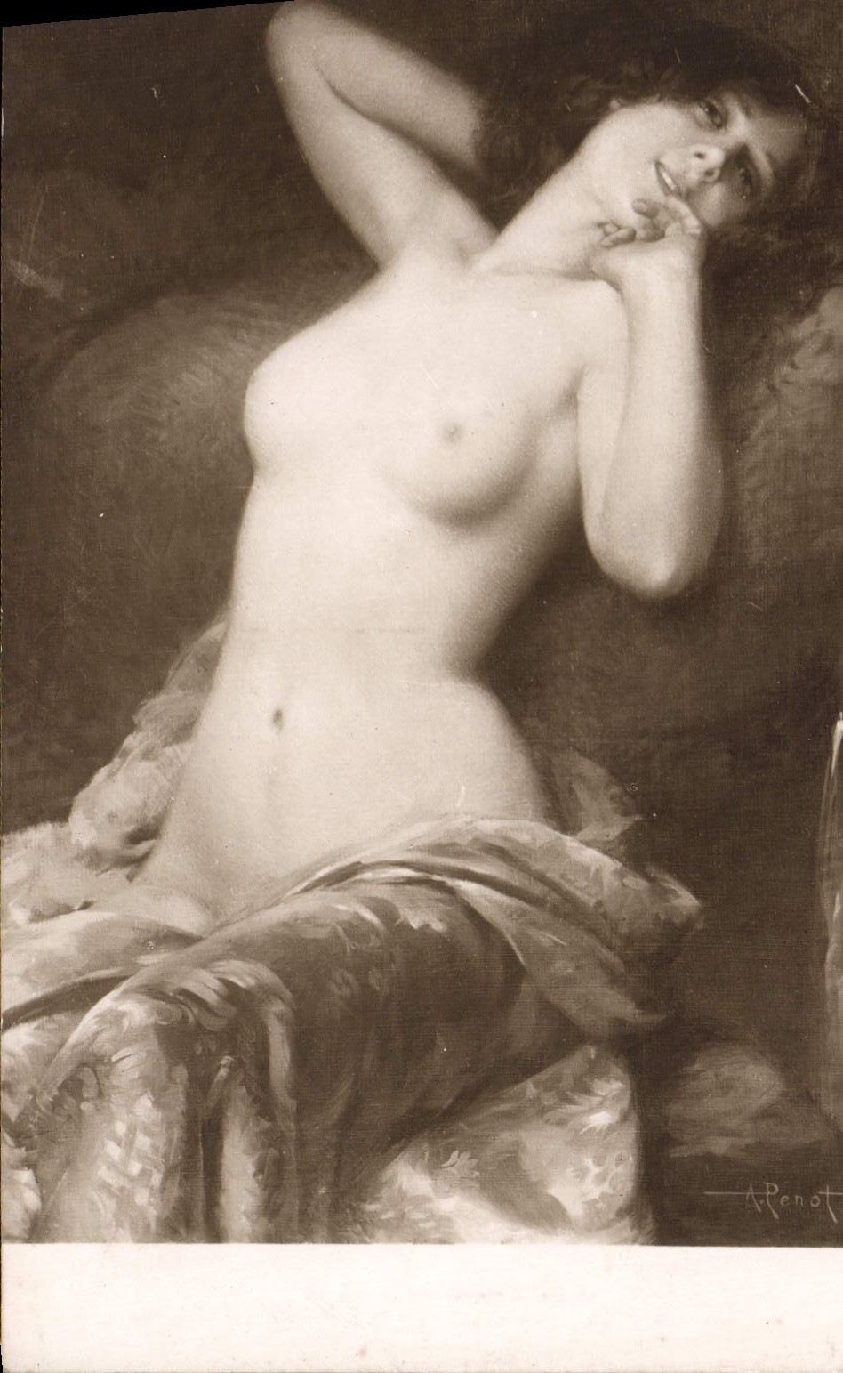 CPA Nu erotique Femme Salons de Paris A penot Le charme de la source 