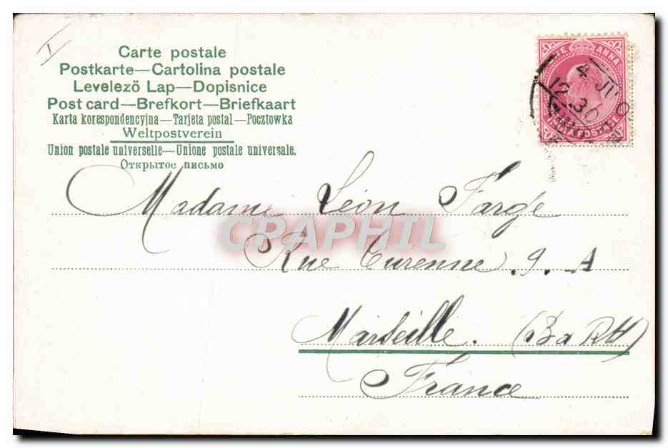 Femme allongée dans un lit — scène intime — éditeur H. B. (H. B. Paris) n° 12 — Back
