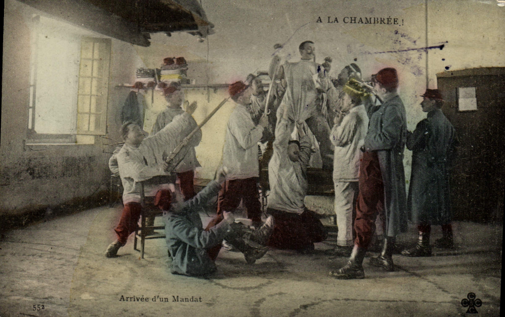 Arrivée d'un Mandat — A LA CHAMBRÉE! — Éditeur anonyme, n° 552