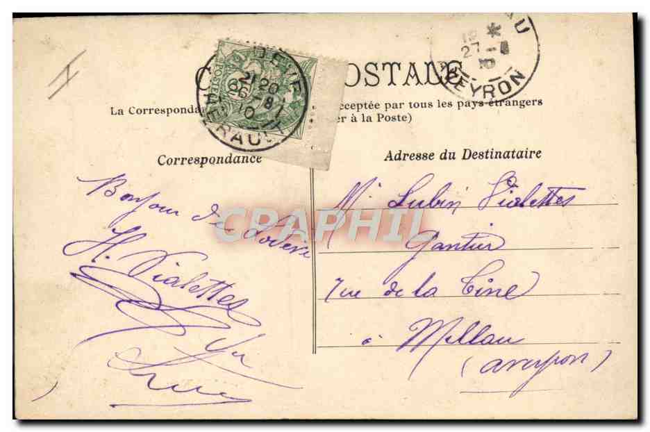 Arrivée d'un Mandat — A LA CHAMBRÉE! — Éditeur anonyme, n° 552 — Verso