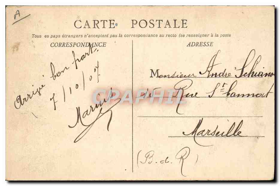 CPA Militaria Caserne Uzes Les casernes  — Rückseite