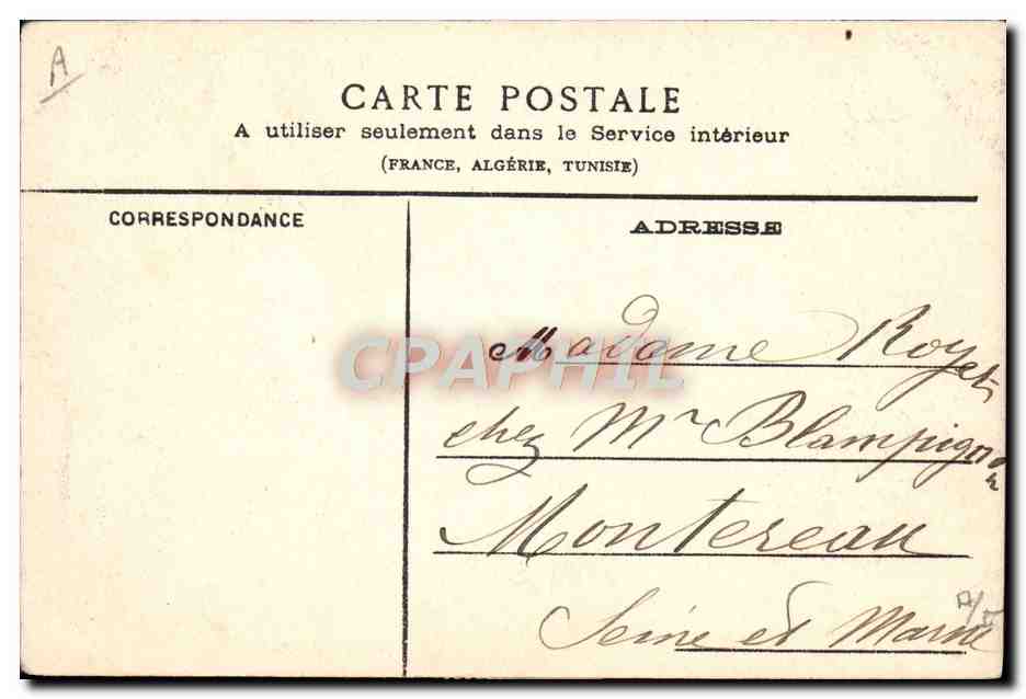 CPA Militaria Caserne Uzes Caserne Brueys — Rückseite