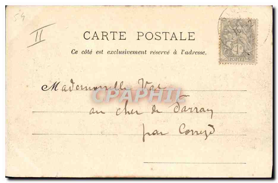CPA Militaria Caserne Luneville Quartier Dietmann Chasseurs a cheval — Rückseite