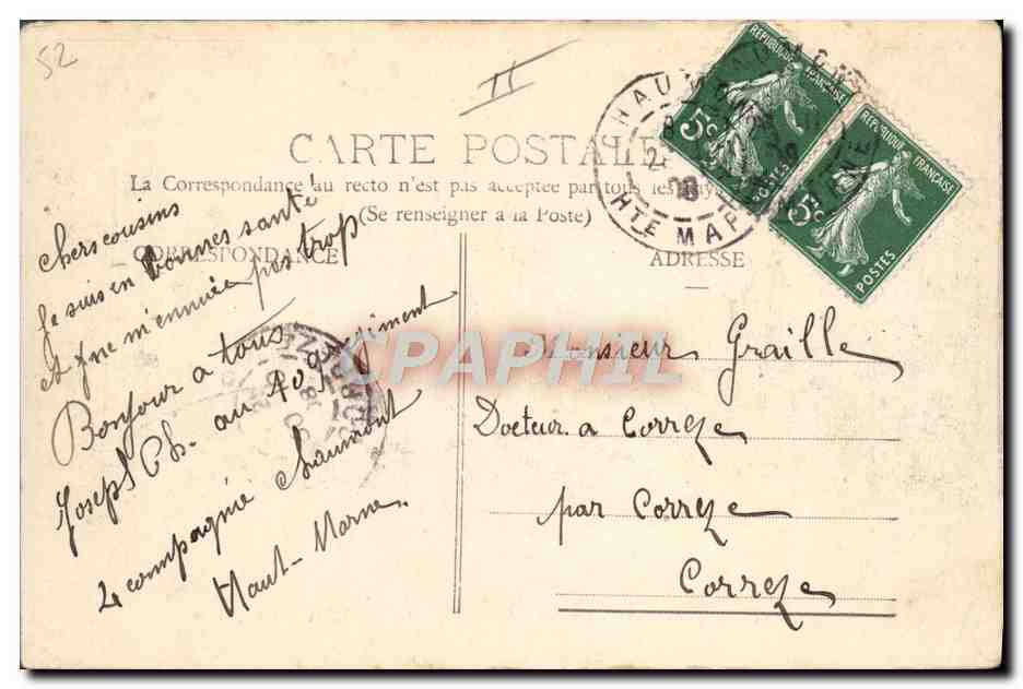 CPA Militaria Caserne Chaumont Les casernes — Rückseite
