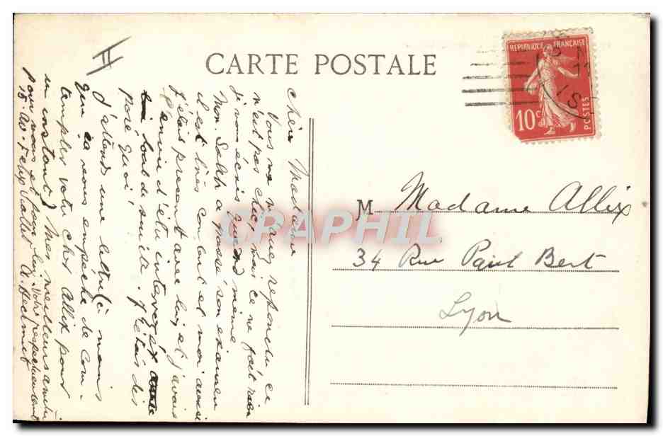 CPA Militaria Caserne Grenoble La caserne d'artillerie  — Rückseite