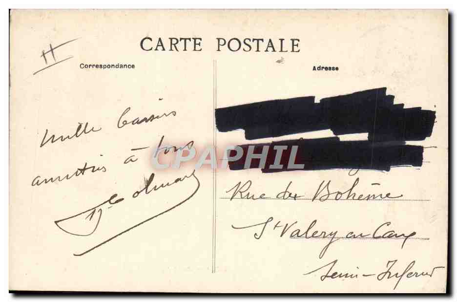 CPA Militaria Caserne Chalons sur Marne Quartier du 15eme chasseurs — Rückseite
