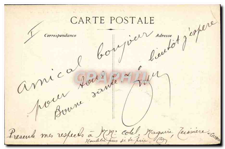 CPA Militaria Caserne Nimes Entree de la caserne d'artillerie  — Rückseite