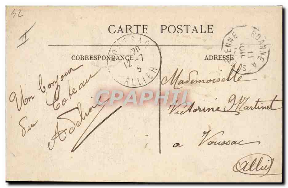 CPA Militaria Caserne Roanne Entree des casernes Combes  — Rückseite