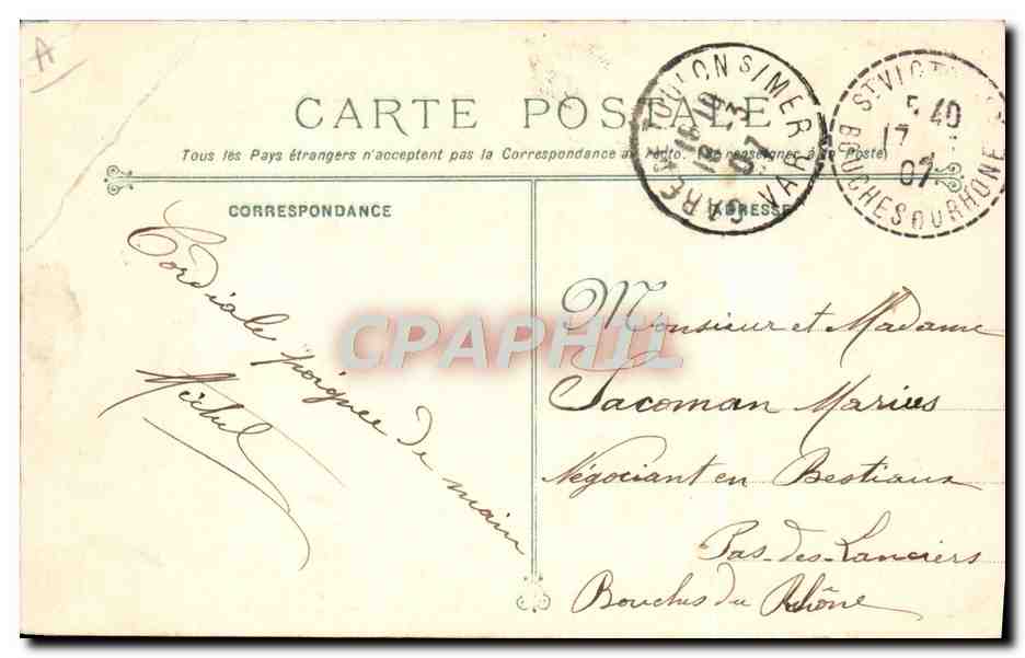 CPA Bateau de guerre Le Iena detruit par l'explosion du 12 mars 1907 — Verso