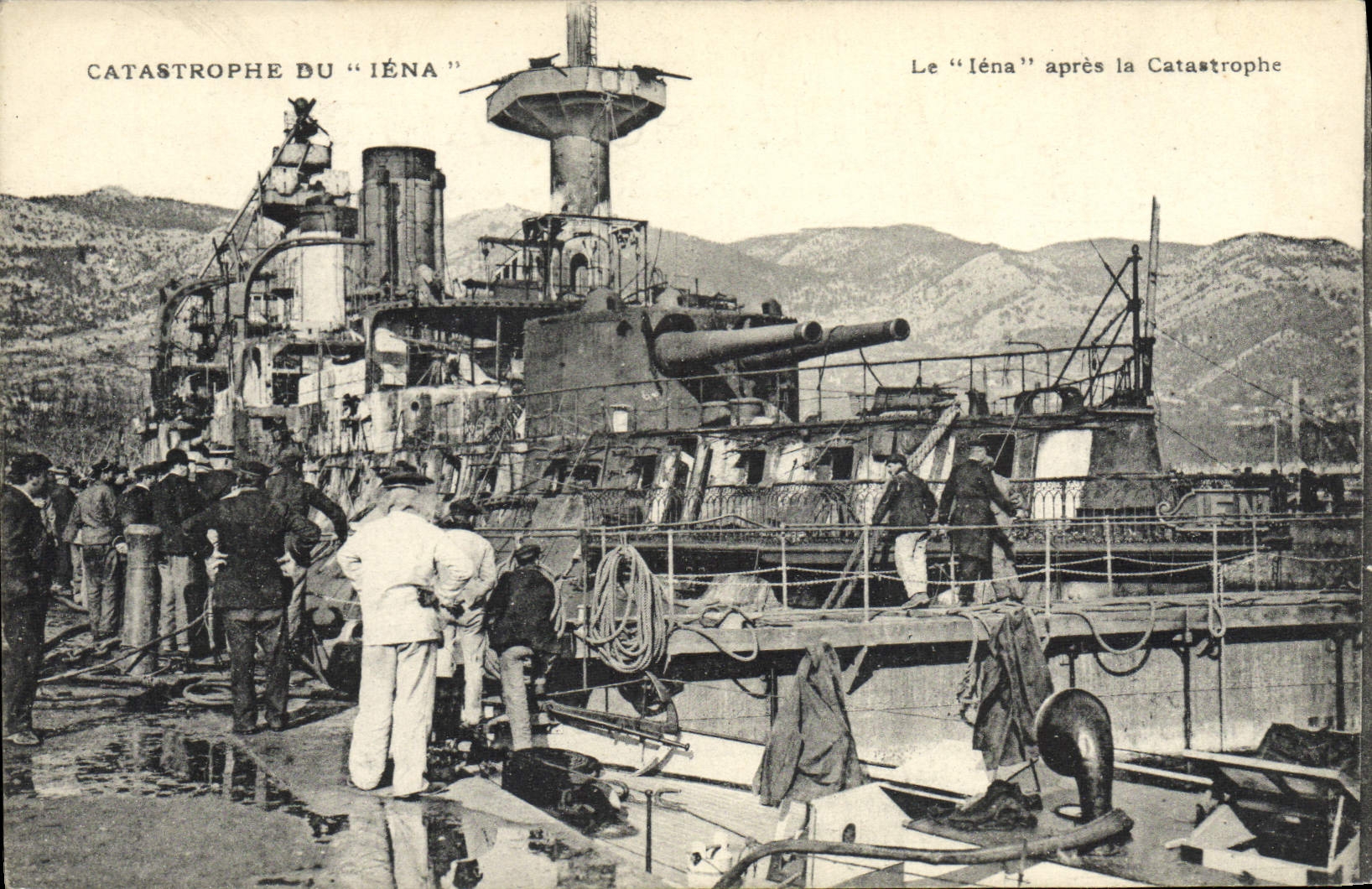 Catastrophe du "Iéna" — Le "Iéna" après la Catastrophe — Ateliers de Phototypie Guinda, Marseille