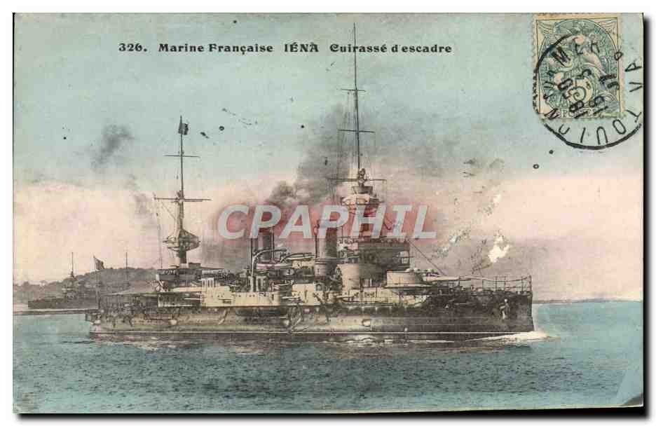 Bateau de guerre français — IÉNA — Marine Française, cuirassé d'escadre — n°326