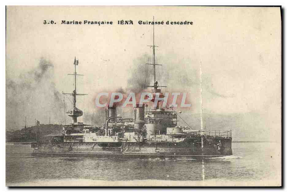 CPA Bateau de guerre Iena Cuirasse d'escadre