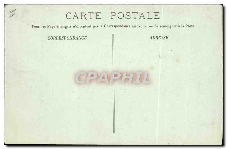 CPA Bateau de guerre Hune d'un mat militaire a bord d'un cuirasse  — Verso