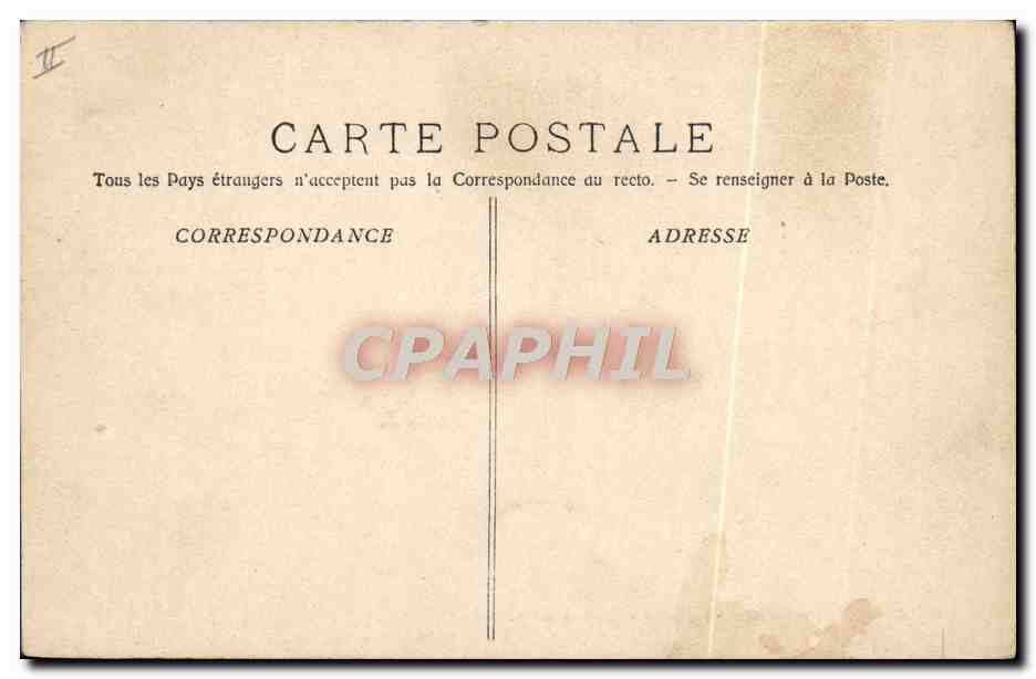 CPA Bateau de guerre Hune d'un mat militaire a bord d'un cuirasse  — Verso