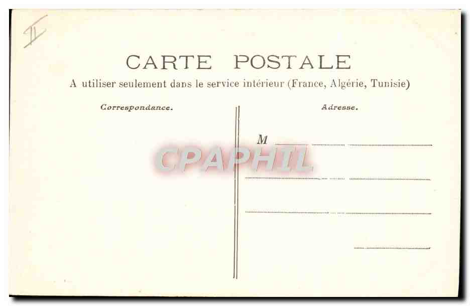 CPA Bateau de guerre L'escadre en rade de toulon  — Verso
