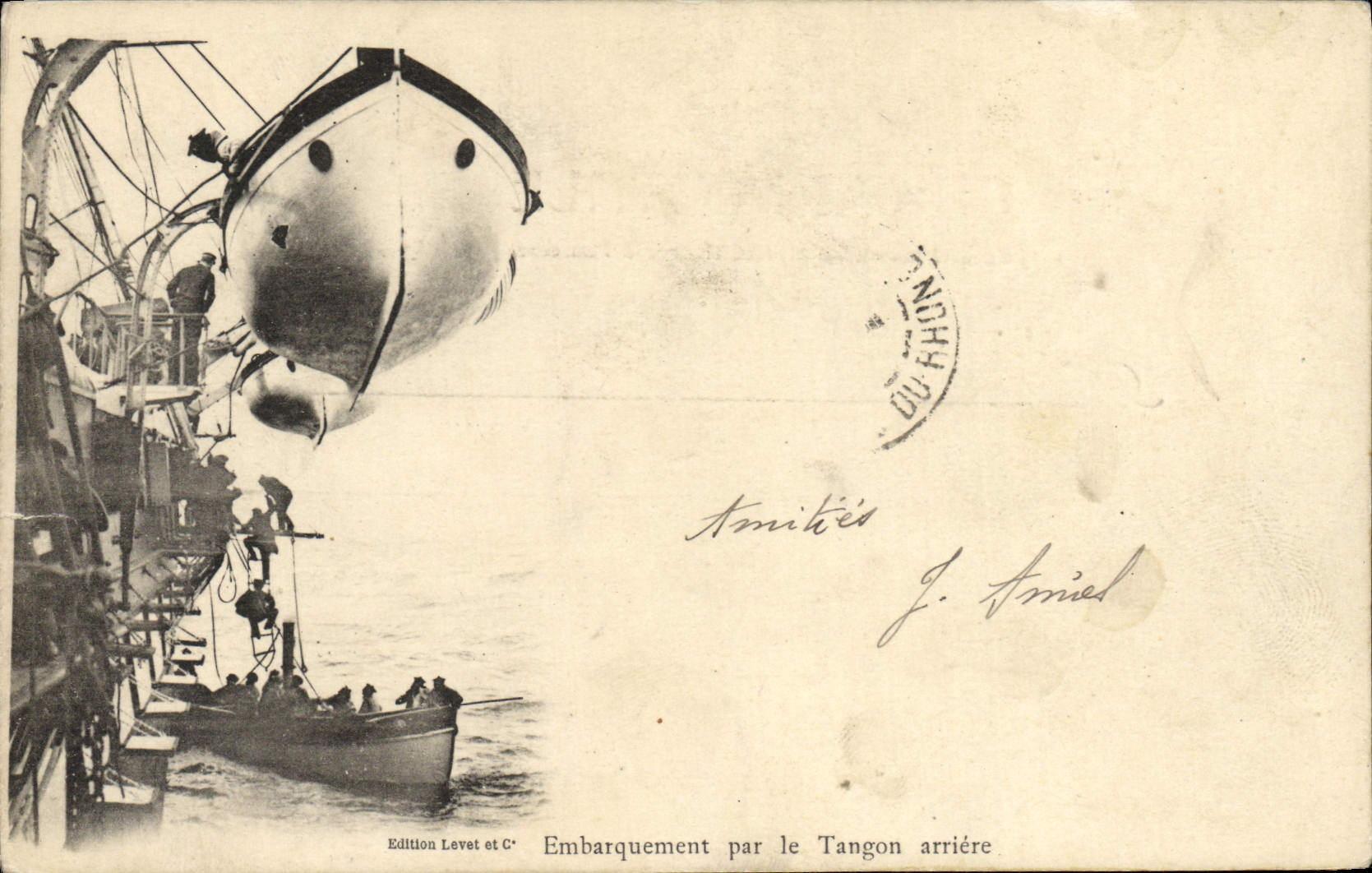 Embarquement par le Tangon arrière — Edition Levet et C°