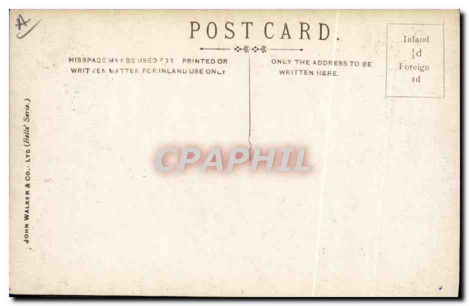 Nave a vapore — porto — editore John Walker & Co. Ltd (Bells' Serie) n° A — Verso