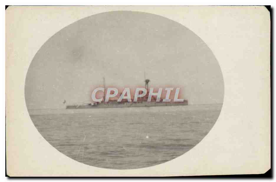 CARTE PHOTO Bateau de guerre 