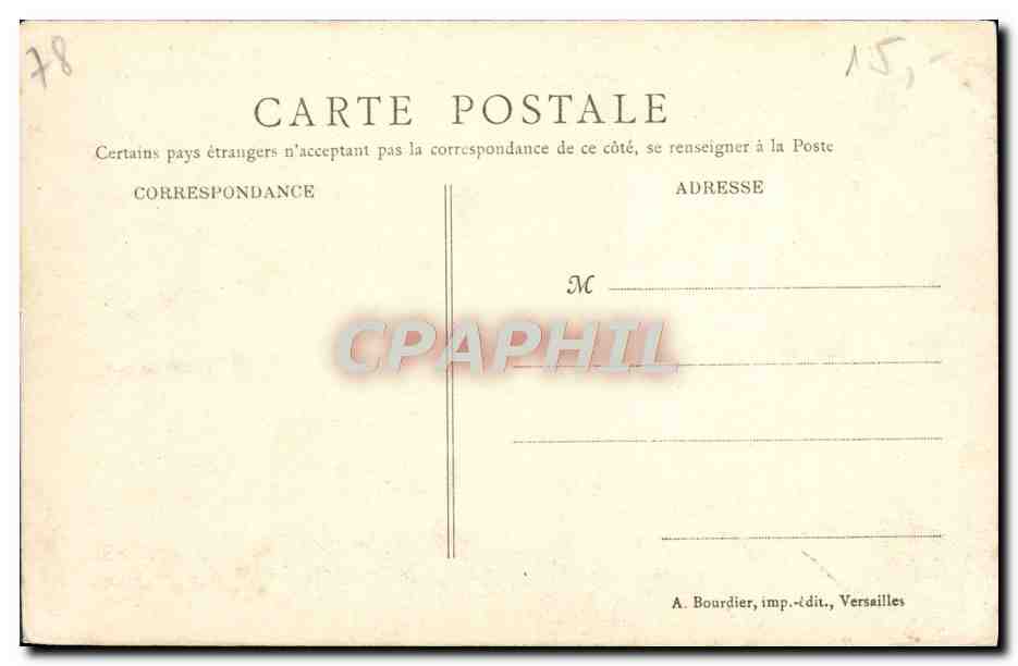 CPA Versailles Bassin de Latone — Verso
