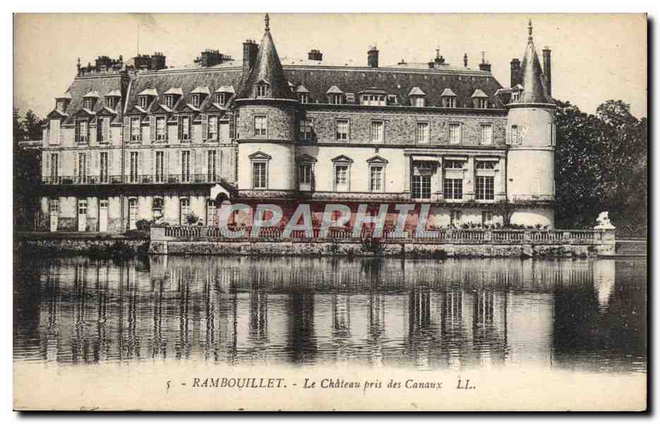 Le Château pris des Canaux — Rambouillet — Éditeur LL.