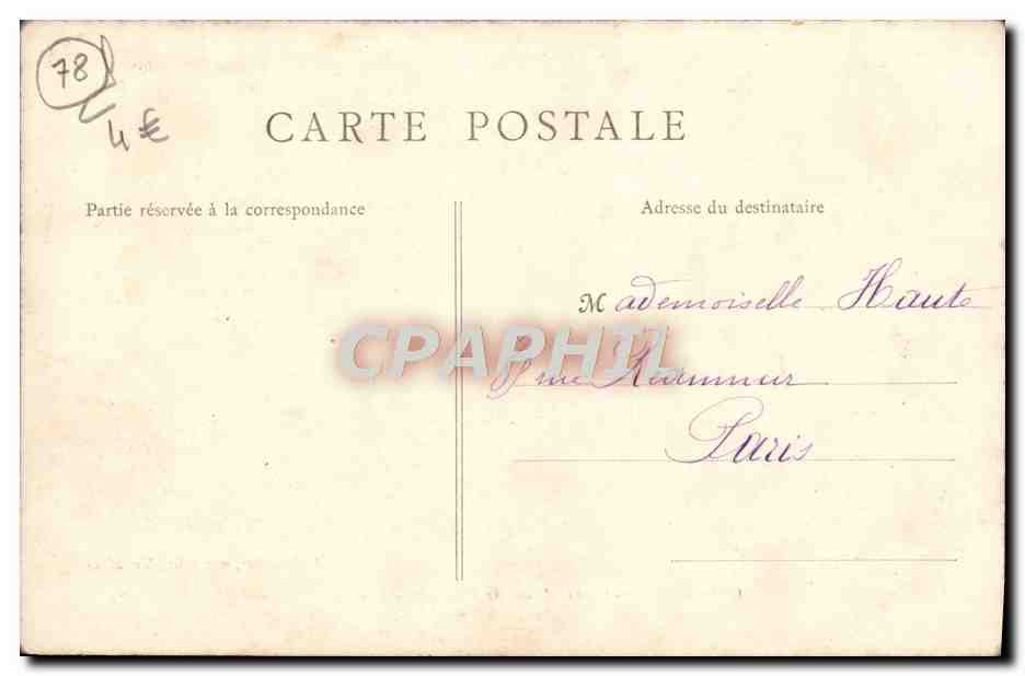 CPA Chateau de Dampierre Cote du Midi — Rückseite