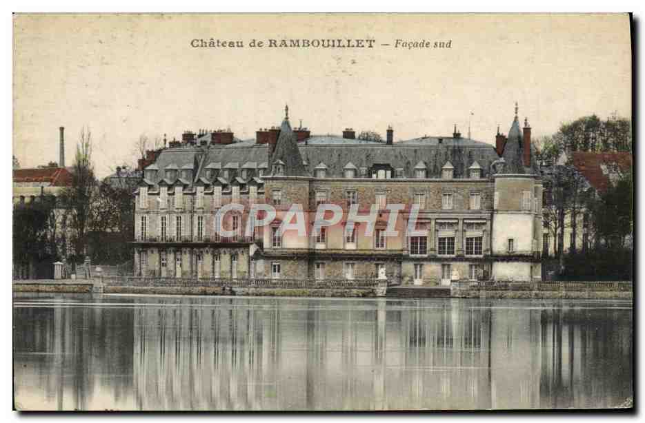 Château de RAMBOUILLET — Façade sud — Éditions J. Charles, Rambouillet