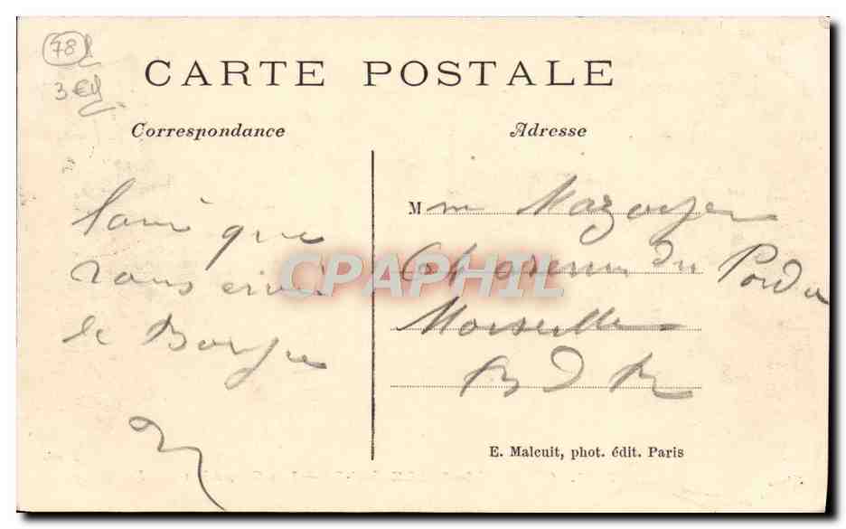 CPA Cernay la Ville Les Cascades — Back