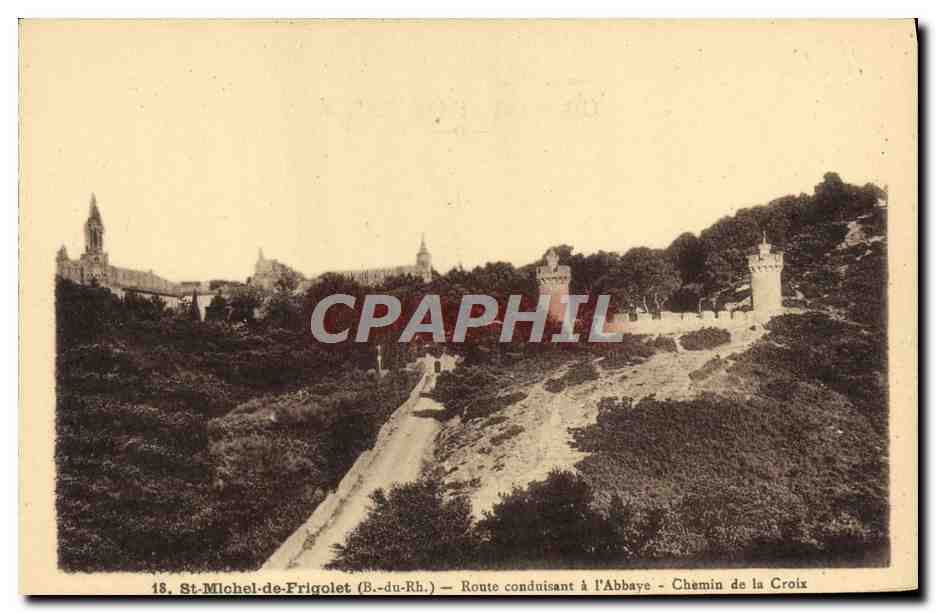 St-Michel-de-Frigolet (B.-du-Rh.) — Route conduisant à l'Abbaye - Chemin de la Croix
