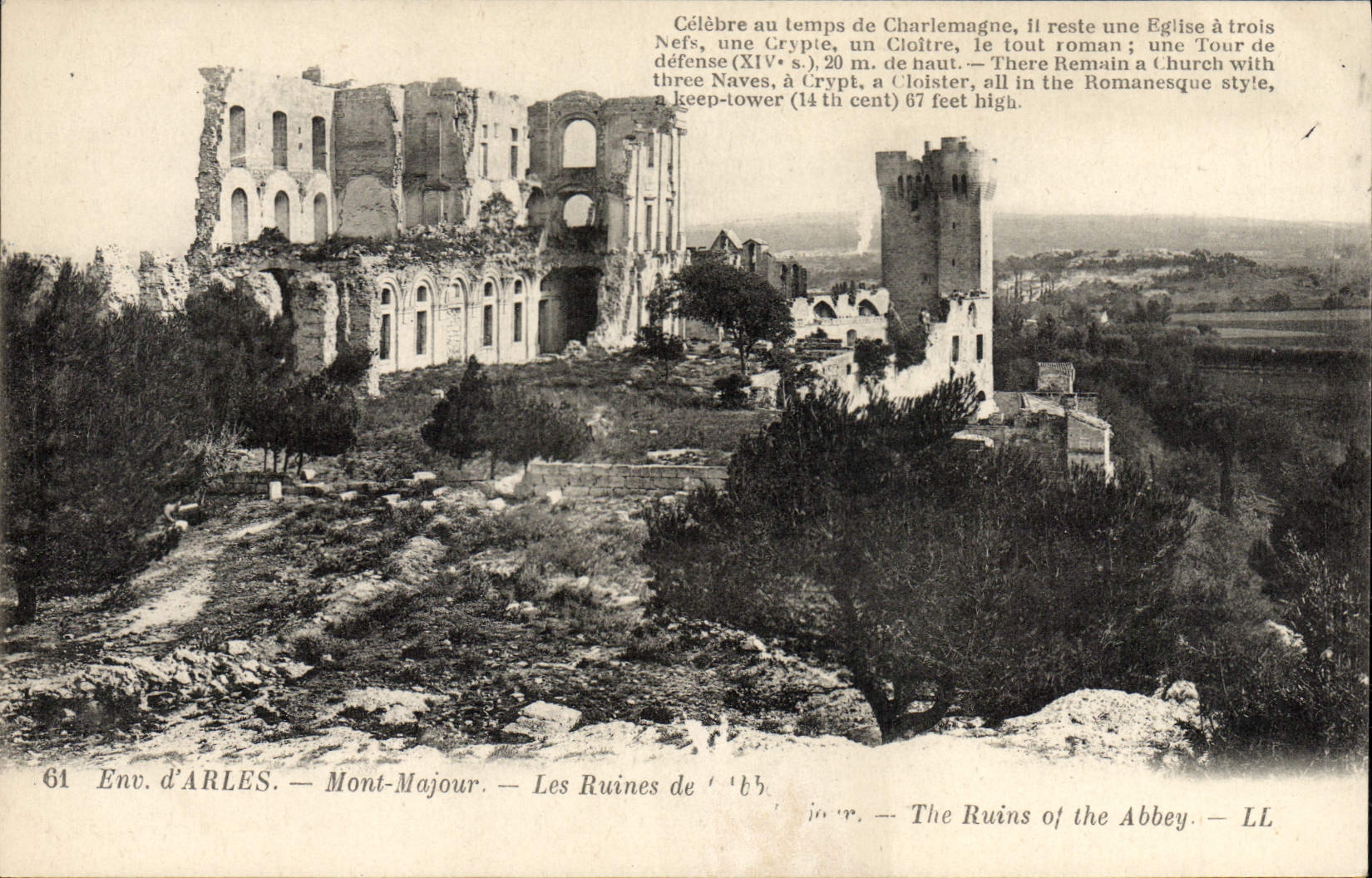 CPA Environs d'Arles Mont Majour Les Ruines